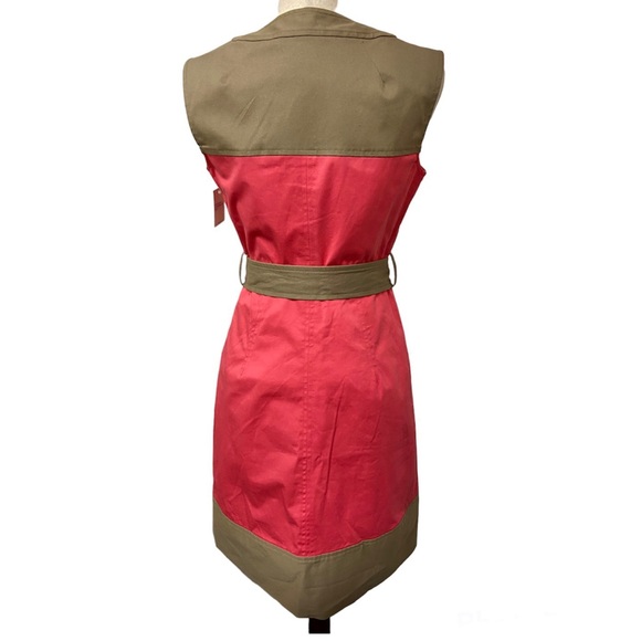 Milly Classic Belted Sleeveless Shift Dress Sz:4 - Picture 2 of 8